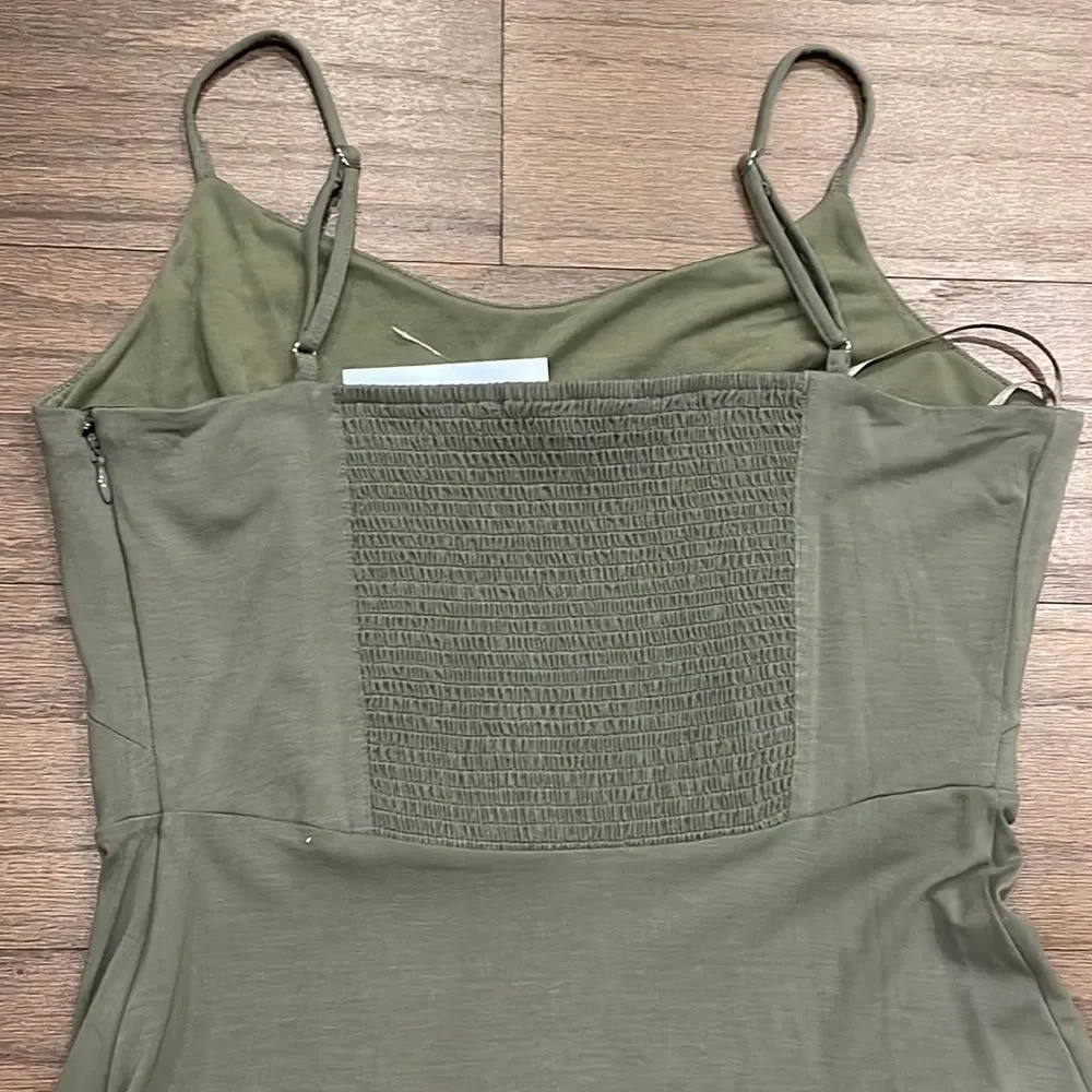 NWT LOFT Petite Green Midi Dress - Size 0P - Picture 4 of 9